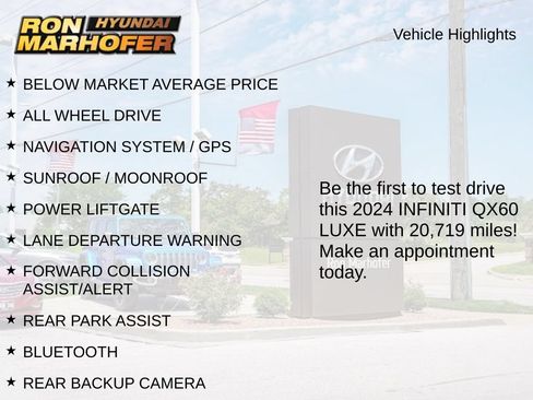 Used 2024 INFINITI QX60 Luxe AWD/4WD image 2