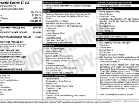 Used 2018 Chevrolet Equinox LT w/ Sun & Infotainment Package AWD/4WD image 4