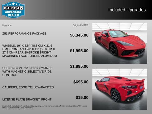 Certified 2023 Chevrolet Corvette Stingray Premium Conv w/ Z51 Performance Package RWD image 3