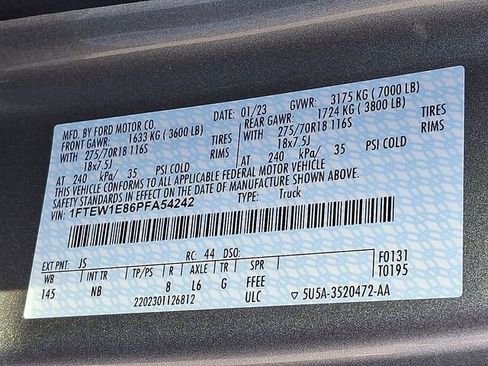 Used 2023 Ford F150 Tremor w/ Equipment Group 402A High image 30