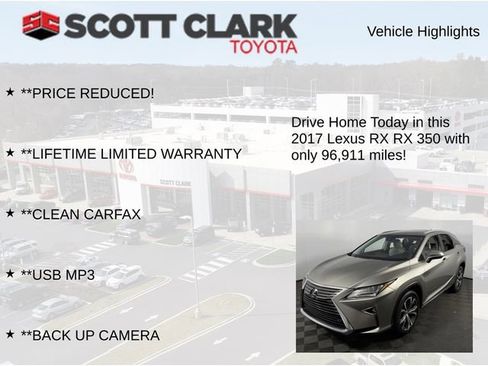 Used 2017 Lexus RX 350 AWD w/ Premium Package image 12