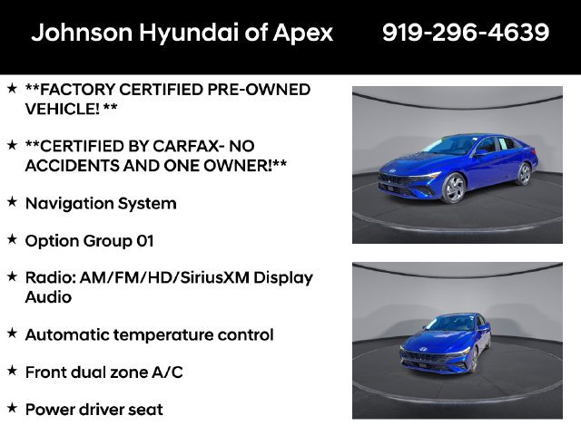 Certified 2024 Hyundai Elantra Limited FWD image 6