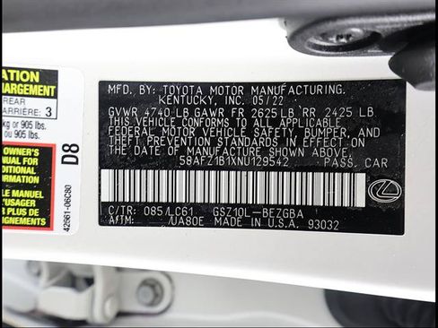 Certified 2022 Lexus ES 350 Ultra Luxury w/ Accessory Package 2 FWD image 12