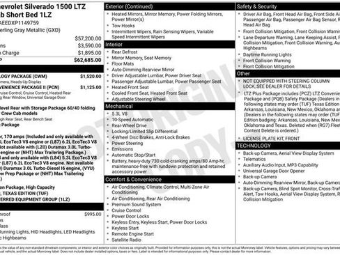 Used 2023 Chevrolet Silverado 1500 LTZ w/ Technology Package RWD image 6