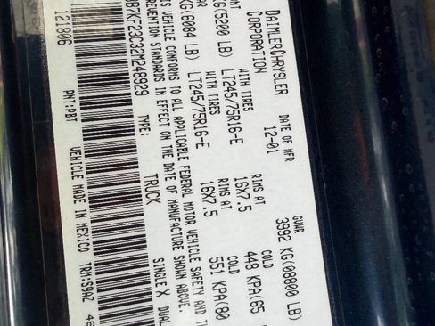 Used 2002 Dodge Ram 2500 Truck 4x4 Quad Cab image 15