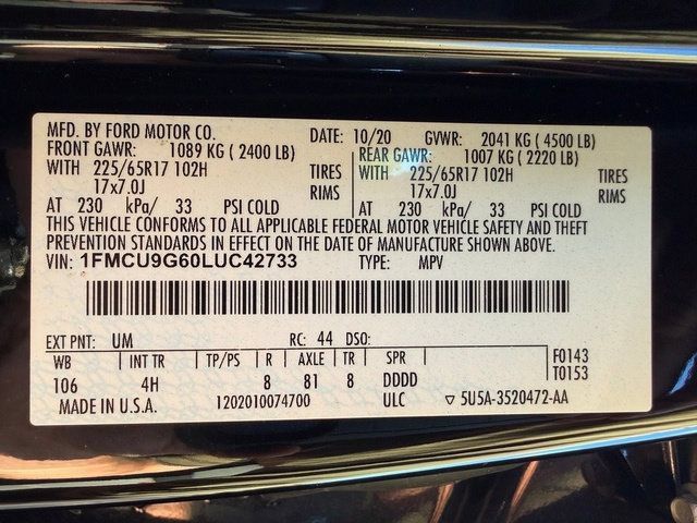 Used 2020 Ford Escape SE AWD/4WD image 23