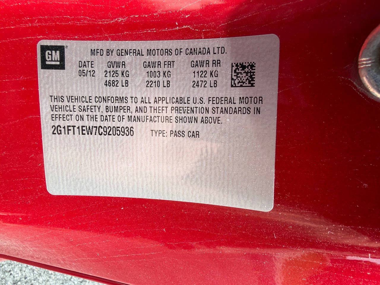 Used 2012 Chevrolet Camaro SS RWD image 17