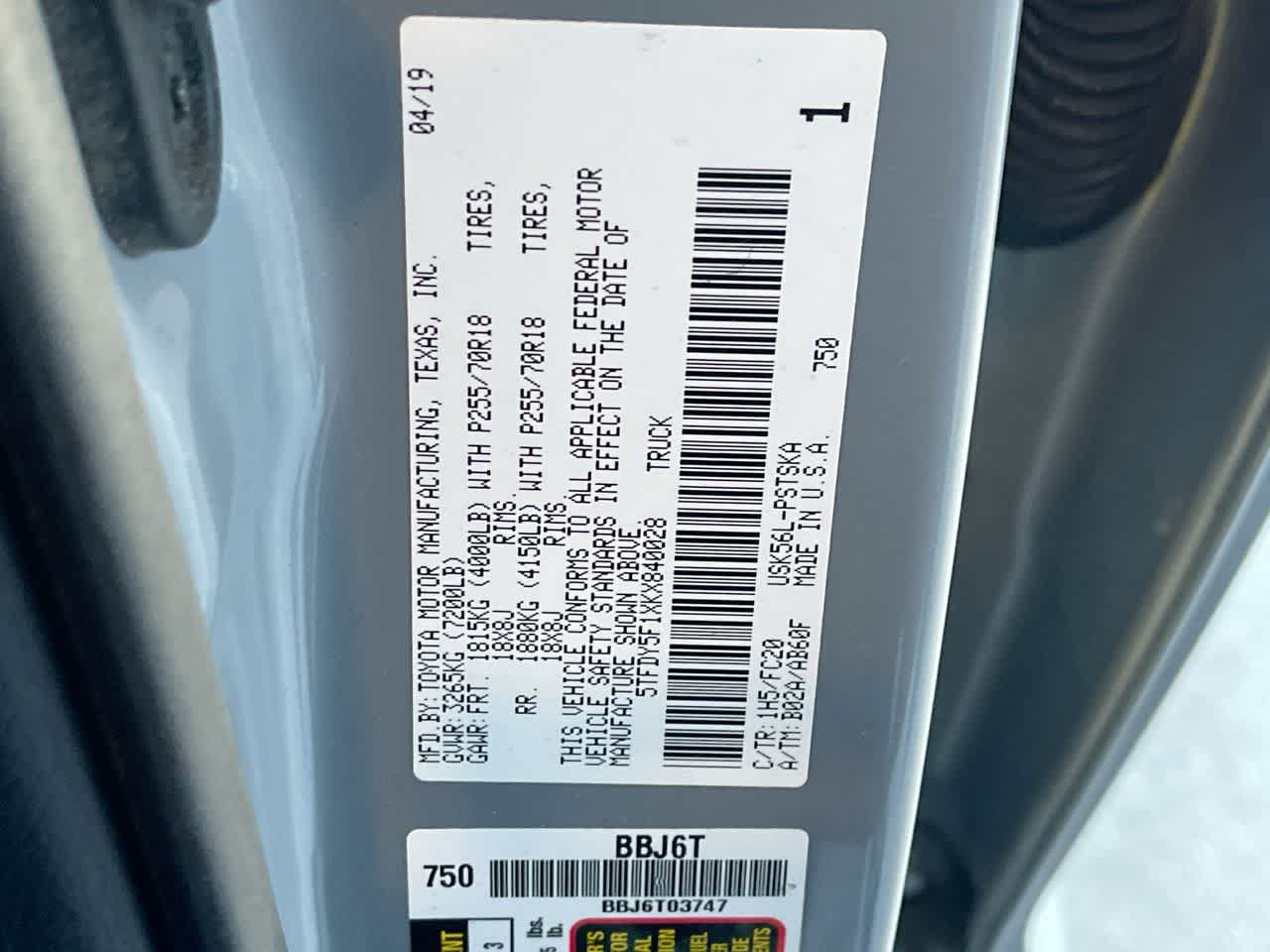 Used 2019 Toyota Tundra SR5 AWD/4WD image 26