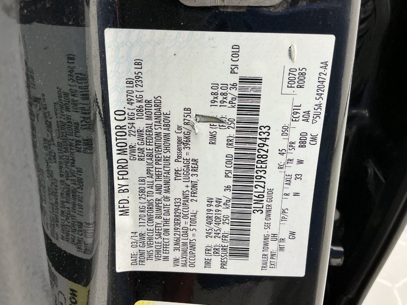Used 2014 Lincoln MKZ AWD w/ Equipment Group 102A Reserve image 50