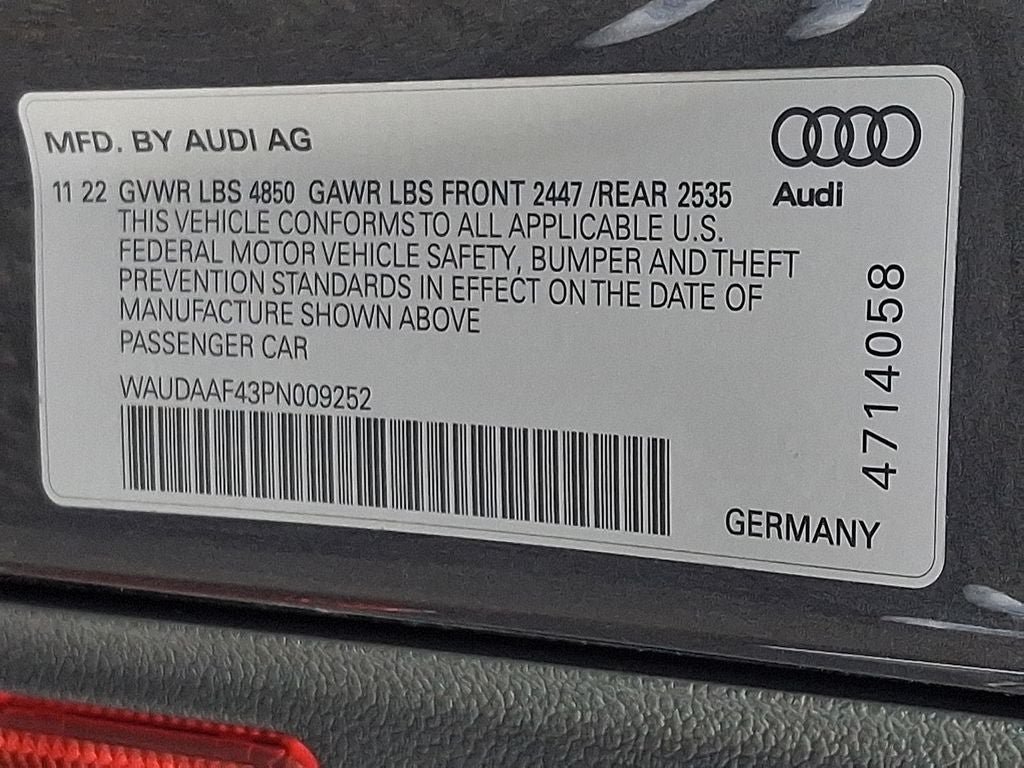 Used 2023 Audi A4 2.0T Premium w/ Convenience Package AWD/4WD image 28