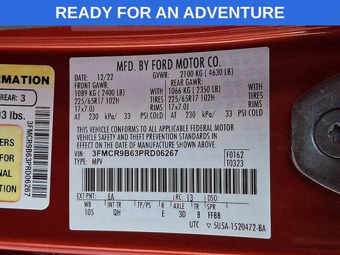 Used 2023 Ford Bronco Sport Big Bend w/ Convenience Package AWD/4WD image 30