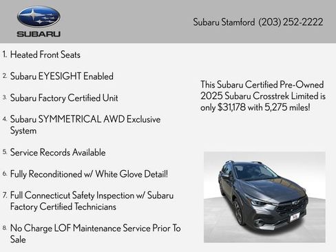 Certified 2025 Subaru Crosstrek 2.5i Limited AWD/4WD image 2