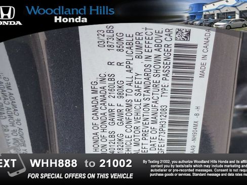 Used 2023 Honda Civic EX image 27