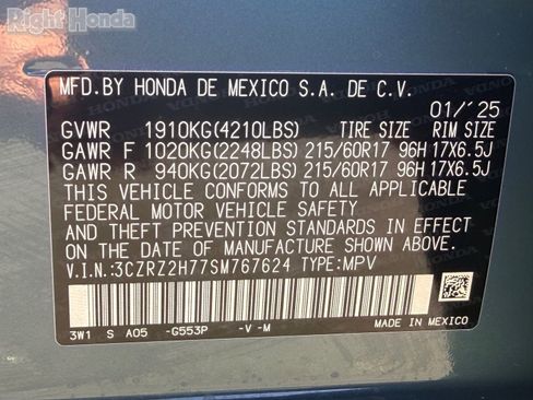Certified 2025 Honda HR-V EX-L image 32