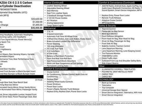 New 2025 MAZDA CX-5 Carbon Edition image 3