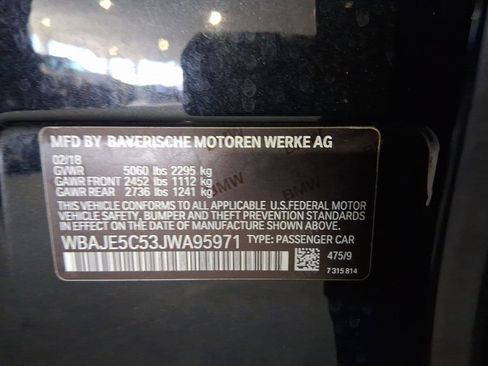 Used 2018 BMW 540i w/ M Sport Package image 12