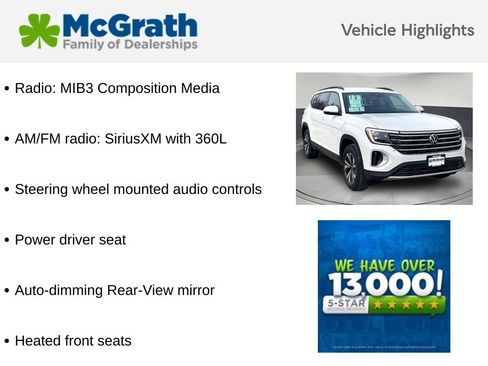 New 2026 Volkswagen Atlas SE AWD/4WD image 6