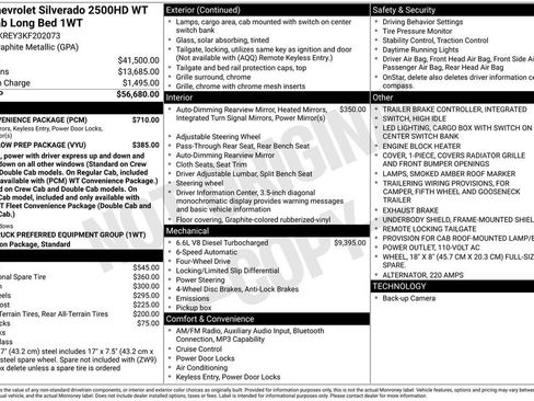 Used 2019 Chevrolet Silverado 2500 W/T w/ WT Convenience Package image 2