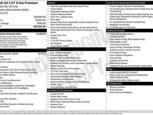 Used 2020 Audi Q3 2.0T Premium w/ Convenience Package image 26