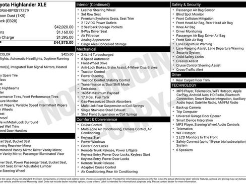 Used 2023 Toyota Highlander XLE FWD image 11
