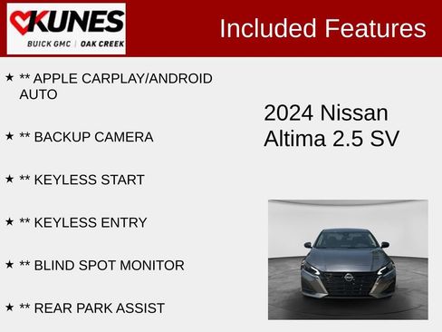 Used 2024 Nissan Altima 2.5 SV FWD image 2