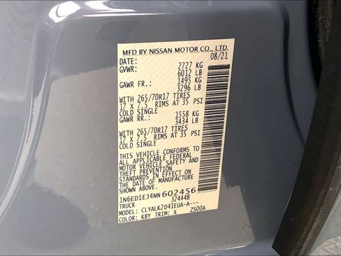 Used 2022 Nissan Frontier Pro-X w/ Technology Package image 33