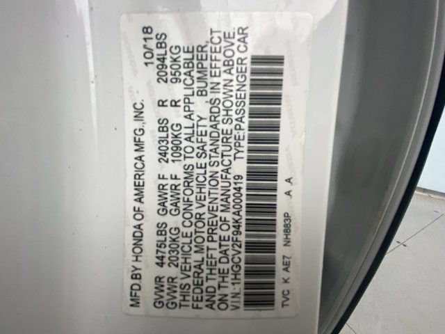 Used 2019 Honda Accord Touring image 27