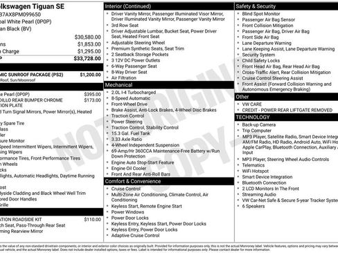 Used 2023 Volkswagen Tiguan SE w/ Panoramic Sunroof Package FWD image 26