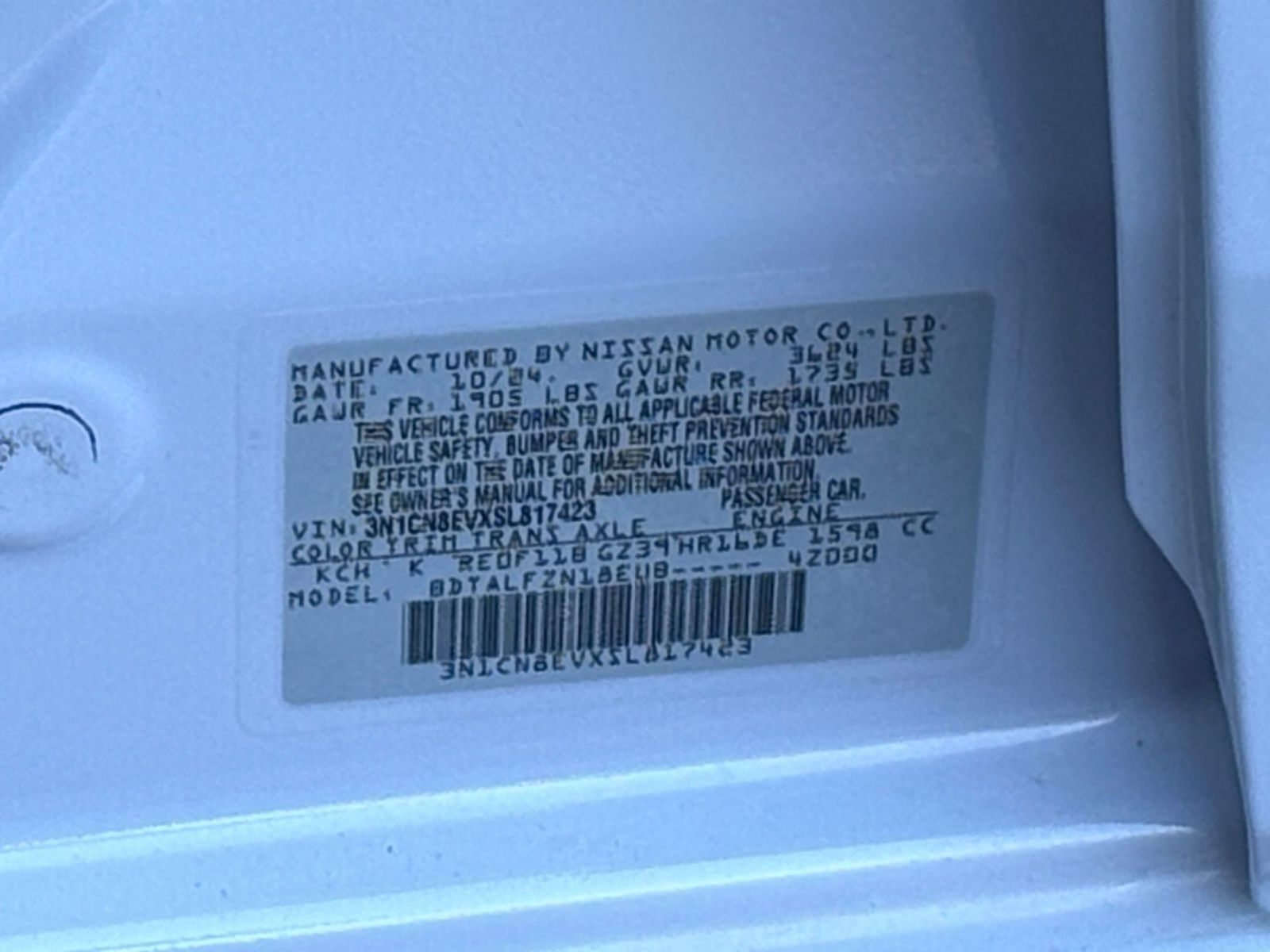 Used 2025 Nissan Versa SV FWD image 25