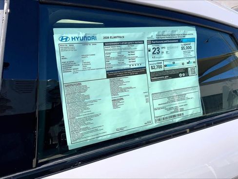 New 2026 Hyundai Elantra N Sedan w/ Cargo Package image 18