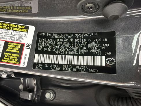 Certified 2024 Lexus ES 350 w/ Premium Package FWD image 24