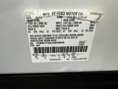 Used 2018 Ford Explorer Limited w/ Equipment Group 301A image 50