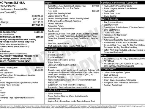 Used 2015 GMC Yukon SLT w/ Open Road Package image 7