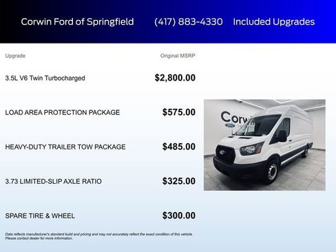 New 2026 Ford Transit 350 148 High Roof Extended w/ Load Area Protection Package image 5