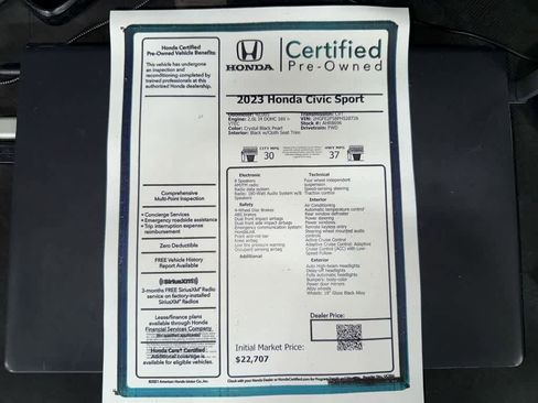 Used 2023 Honda Civic Sport image 12