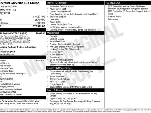 Used 2008 Chevrolet Corvette Z06 w/ Preferred Equipment Group RWD image 5