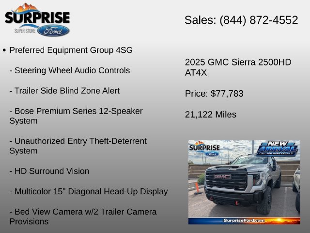 Used 2025 GMC Sierra 2500 AT4X AWD/4WD image 18
