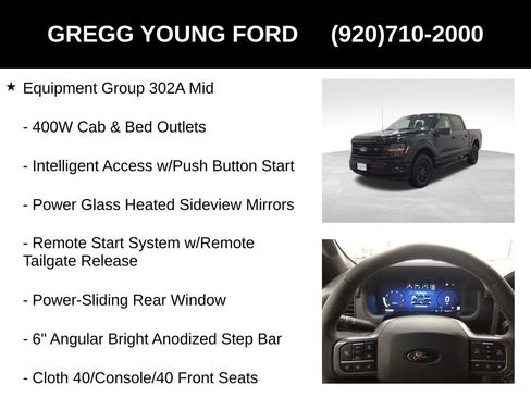 New 2025 Ford F150 XLT w/ Equipment Group 302A MID image 13