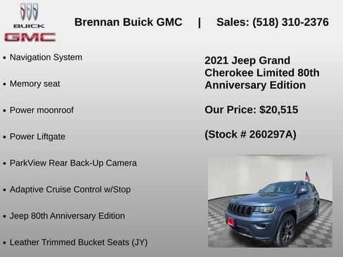 Used 2021 Jeep Grand Cherokee Limited w/ Quick Order Package 28K 80th AWD/4WD image 6