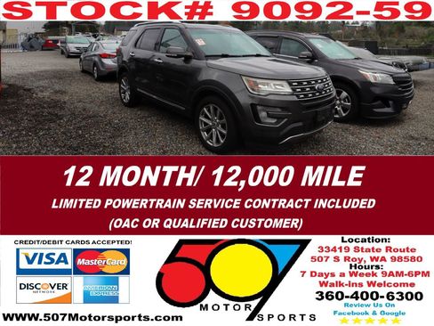 Used 2017 Ford Explorer Limited AWD/4WD image 2