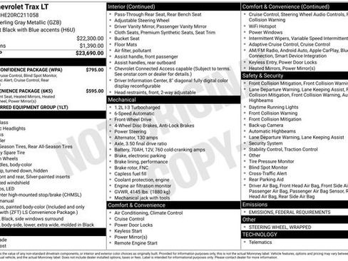 Used 2024 Chevrolet Trax LT w/ Driver Confidence Package image 38