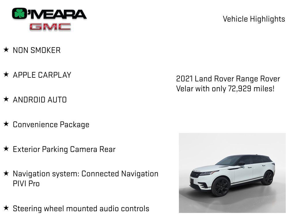 Used 2021 Land Rover Range Rover Velar R-Dynamic S AWD/4WD image 7