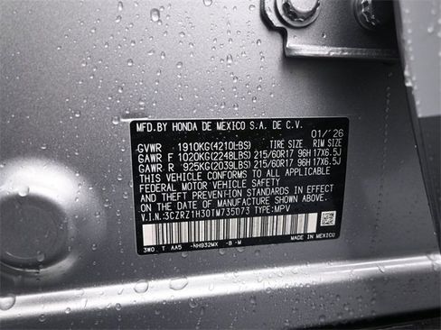 New 2026 Honda HR-V LX image 4