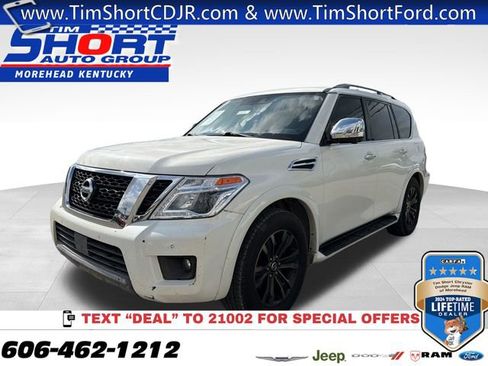 Used 2019 Nissan Armada Platinum w/ Captain's Chairs Package AWD/4WD image 1