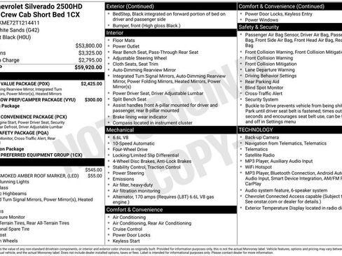 New 2026 Chevrolet Silverado 2500 Custom w/ Custom Value Package AWD/4WD image 6