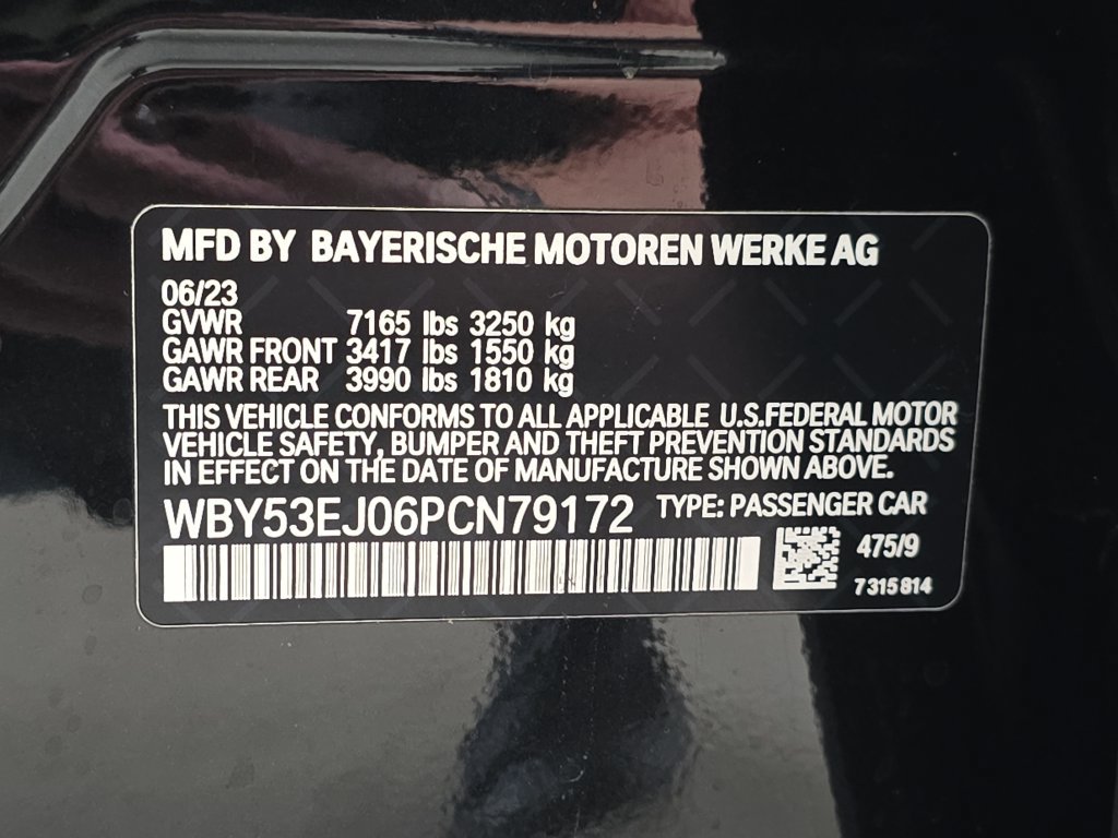 Certified 2023 BMW i7 xDrive60 AWD/4WD image 34