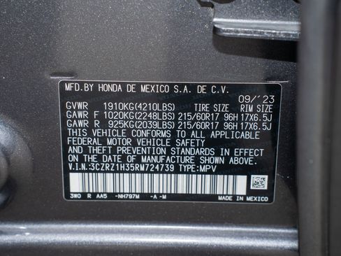 Certified 2024 Honda HR-V LX image 38