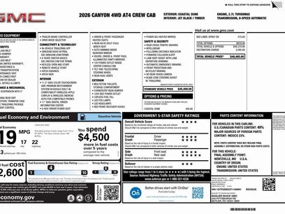 New 2026 GMC Canyon AT4