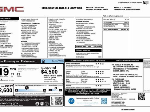 New 2026 GMC Canyon AT4 image 4