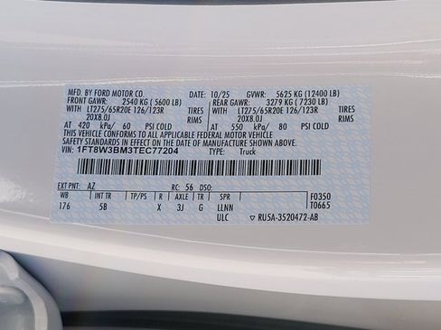 New 2026 Ford F350 Lariat w/ Black Appearance Package image 15